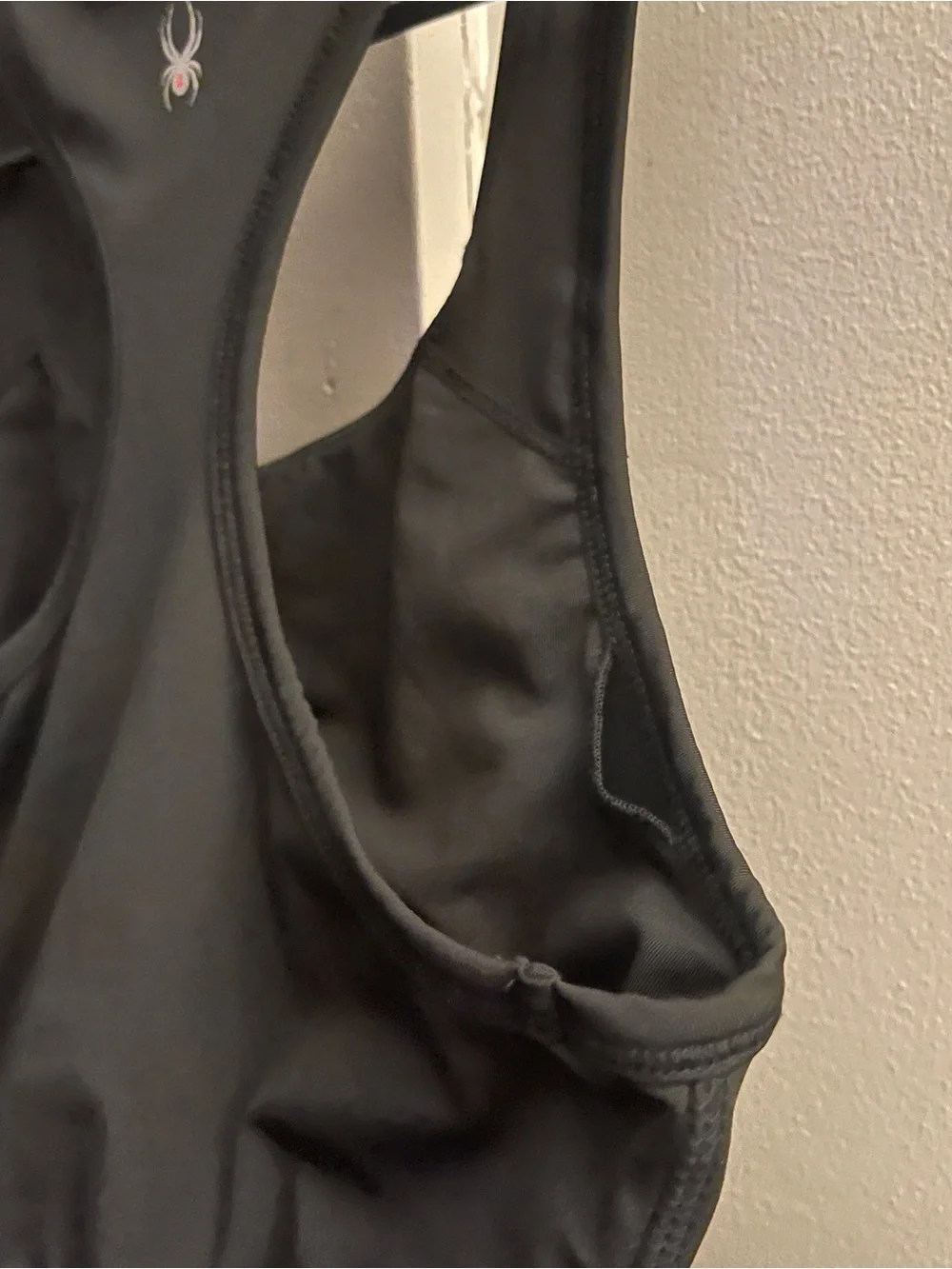 Spyder Women’s Black Racerback Sports Bra W/ Logo Size Medium NWOT